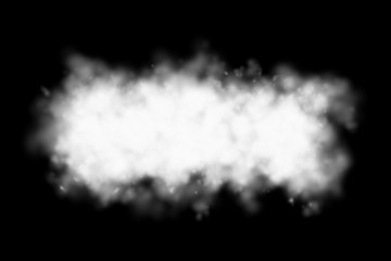 Fototapeta na wymiar Smoke stock image Isolated on black background, Concept design Halloween