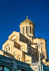 Obraz premium The Holy Trinity Cathedral of Tbilisi in Georgia