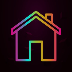 house nolan style icon. Simple thin line, outline vector of navigation icons for ui and ux, website or mobile application