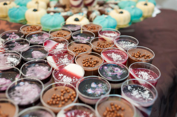 Candies on the wedding party