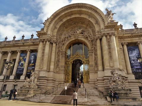 Entrance of Petit Palais in Paris