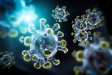 Coronavirus VIruses Conceptual Illustration