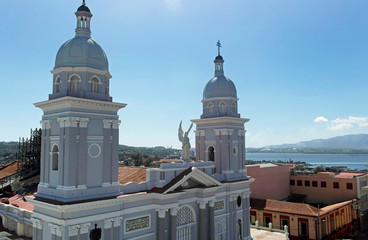Fototapeta na wymiar Cathedral in Santiago de Cuba, Cuba 
