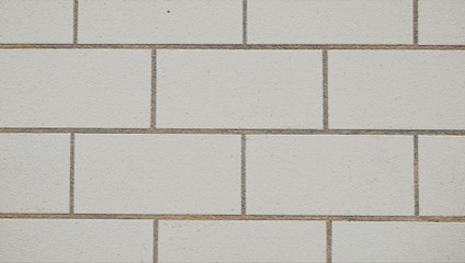 white brick wall of bricks background texture