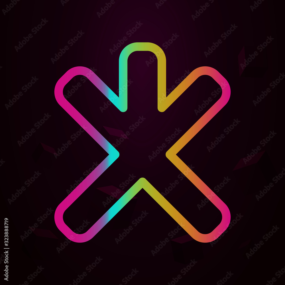 Aufkleber road mark nolan style icon. simple thin line, outline vector of navigation icons for ui and ux, webs