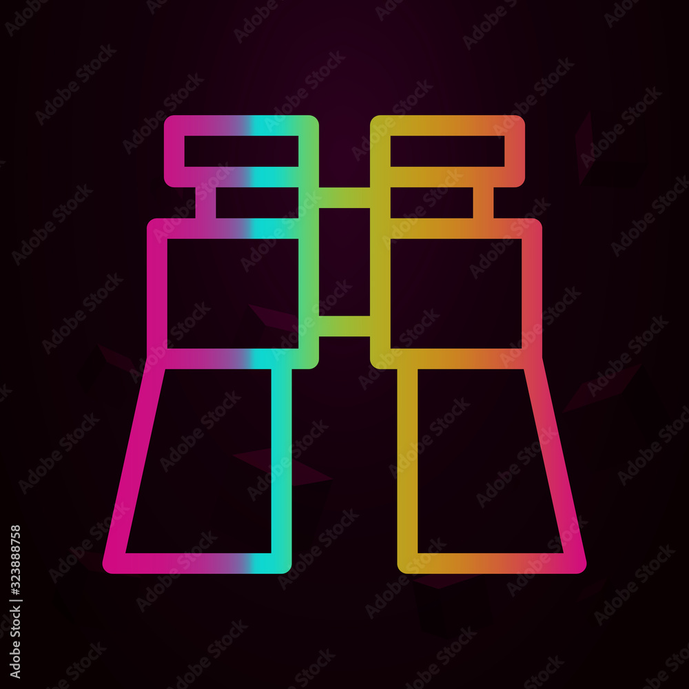 Aufkleber binoculars nolan style icon. simple thin line, outline vector of navigation icons for ui and ux, web