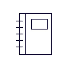 Isolated school notebook vector design