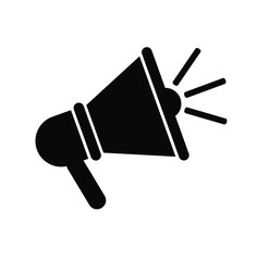 megaphone icon on white background