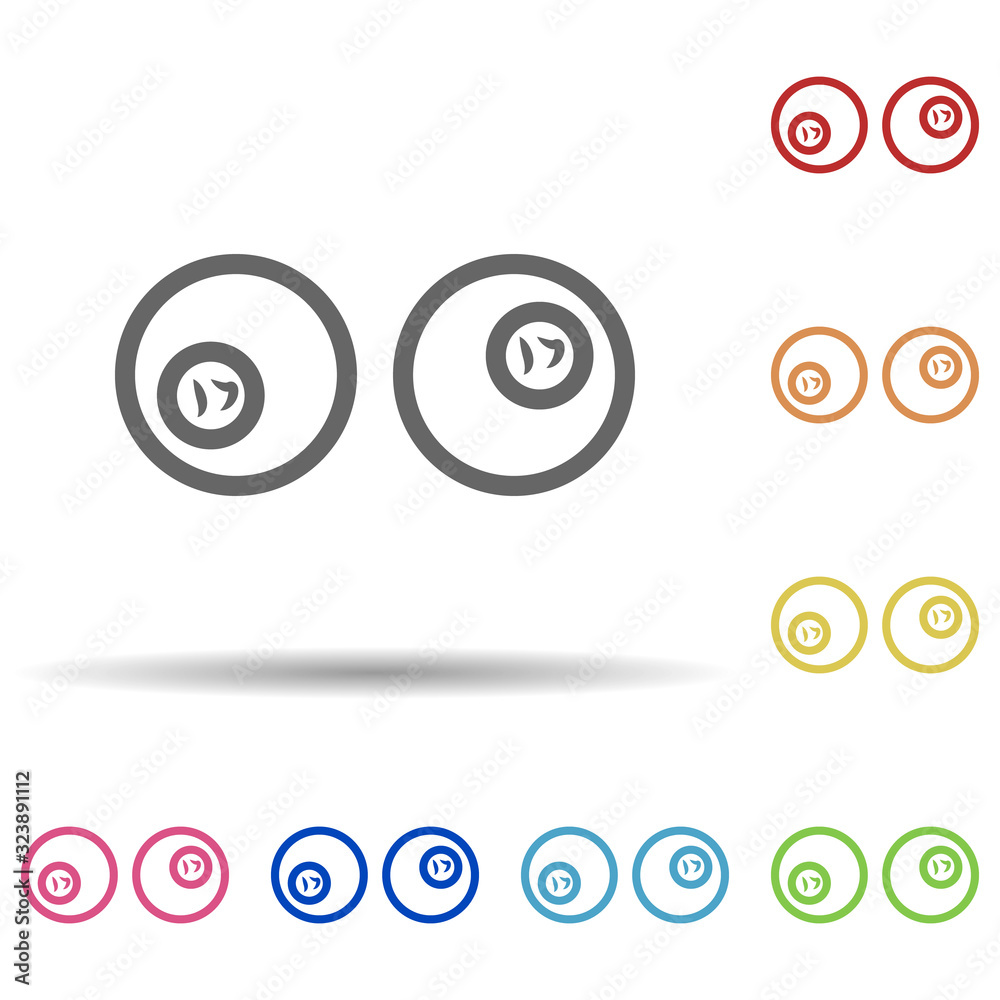 Aufkleber laboratory tests in multi color style icon. simple thin line, outline vector of science icons for ui