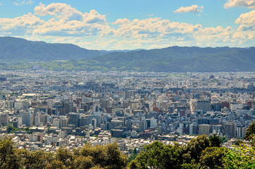 京都　将軍塚展望台からの眺め