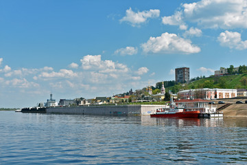 panorama of Nizhny Novgorod. view from the water. Russia