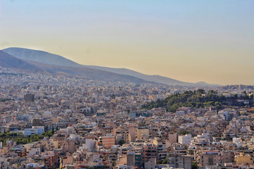 Obraz premium aerial view of athens greece