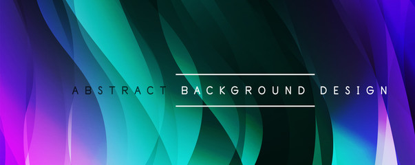 Dynamic trendy simple fluid color gradient abstract background with line effects. Vector Illustration For Wallpaper, Banner, Background, Card, Book Illustration, landing page