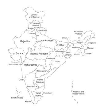 How to Draw the Map of India in Seconds Step by Step - INDiASHASTRA