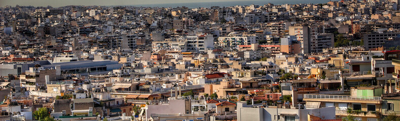 aerial view of athens