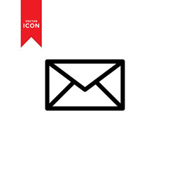 Envelope icon vector. Mail icon. Message icon. Trendy design on whate background.