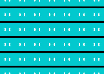 Obraz premium Seamless geometric pattern design illustration. Background texture. In blue, black, white colors.