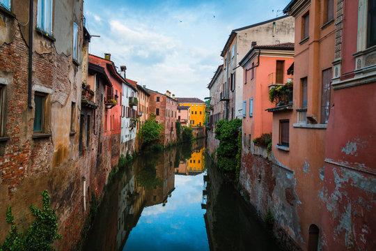Rio of Mantova (Rio di Mantova), the famous canal that crosses the ancient city