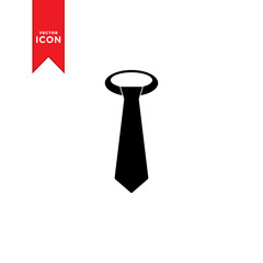 Necktie icon vector. Simple design on trendy icon.