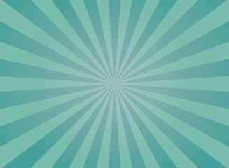 Sunlight rays background. powder blue and turquoise color burst background. Vector sky illustration.