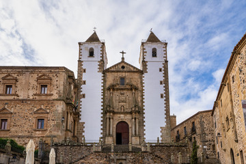 San Francisco Javier church built in baroque style in Caceres, Spain