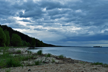 panorama of the Volga river