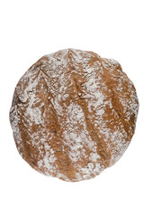 Fresh rye bread. Isolated on white background