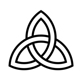 Celtic knot icon, Saint patrick's day related vector