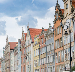 Fototapeta na wymiar the palaces of gdansk poland