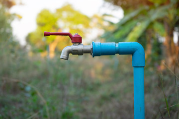 water sprinkler in the garden