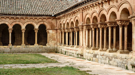 cloister of saint pedro cathedral,soria,spain