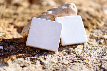 white ceramic tiles on the beach