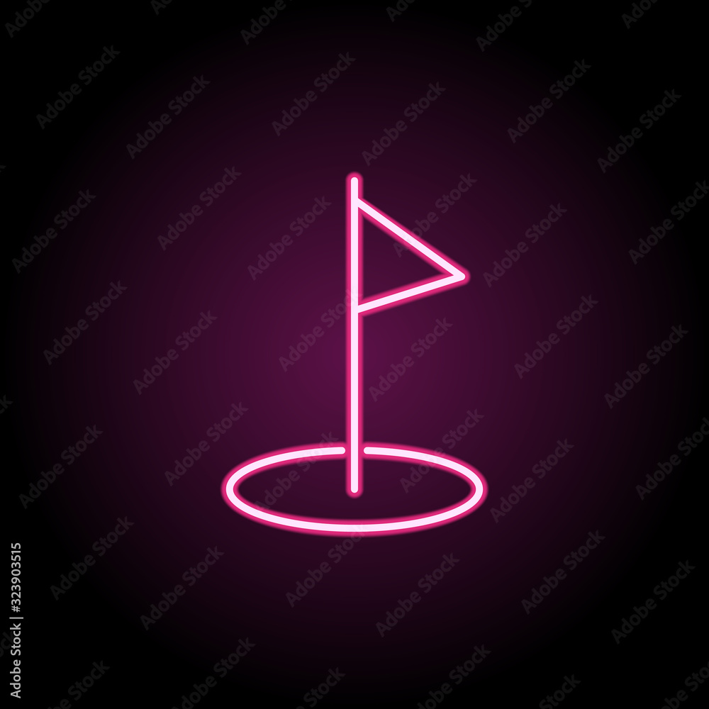 Poster compass icon. simple thin line, outline vector of web icons for ui and ux, website or mobile applica