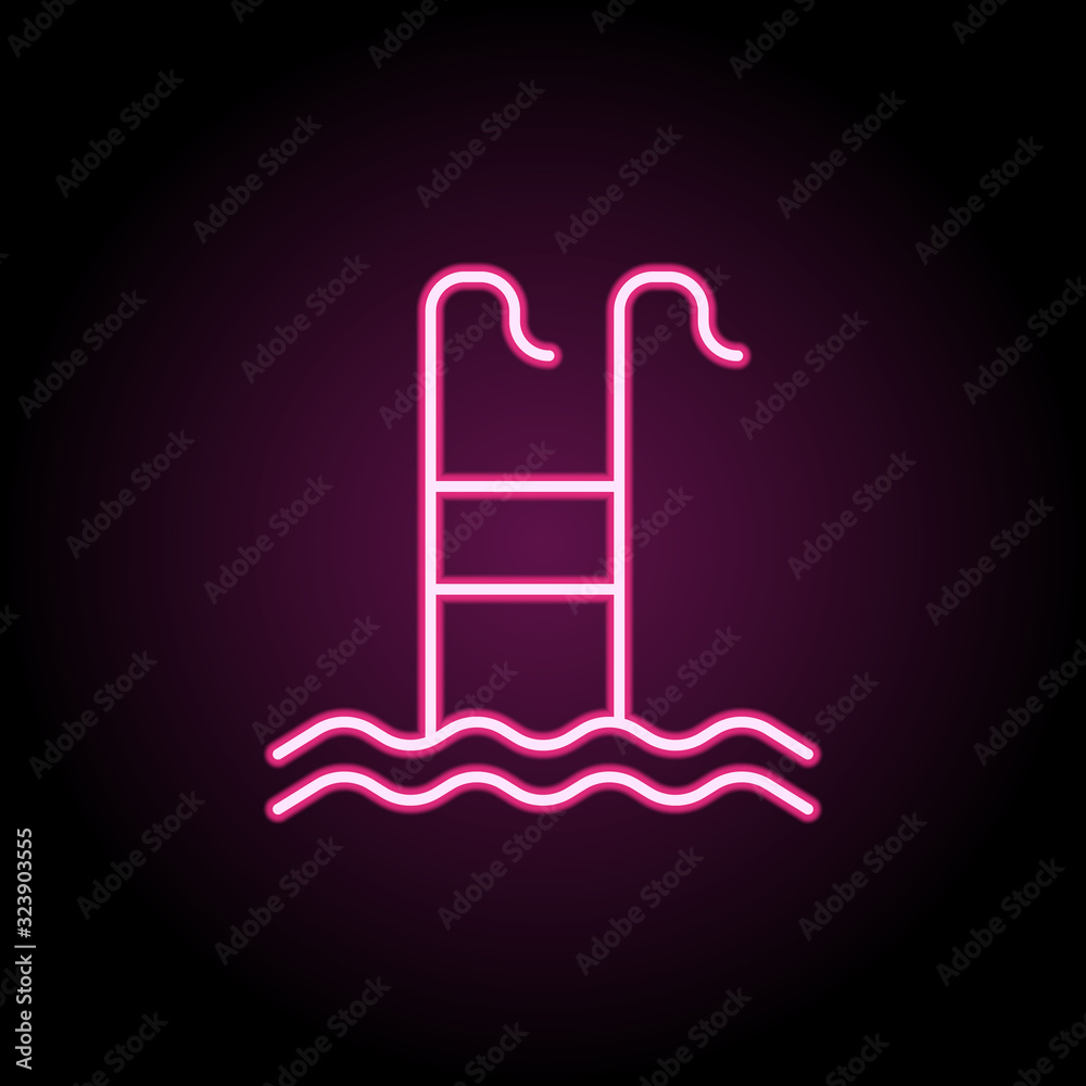 Poster b-b-q icon. simple thin line, outline vector of web icons for ui and ux, website or mobile applicati