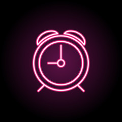 Clock icon. Simple thin line, outline vector of web icons for ui and ux, website or mobile application