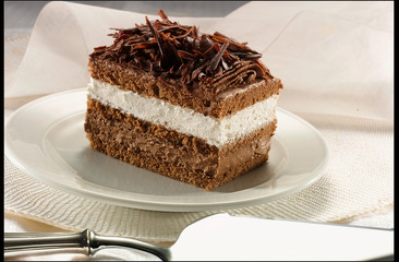 TARTA Nata y chocolatr