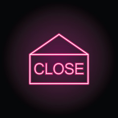 Closed icon. Simple thin line, outline vector of shopping icons for ui and ux, website or mobile application