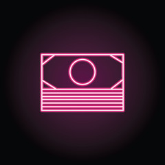 Money icon. Simple thin line, outline vector of shopping icons for ui and ux, website or mobile application