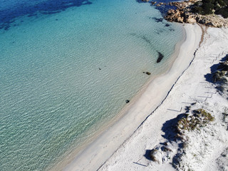 Aerial View of Costa Turchese  and Marina Maria beach