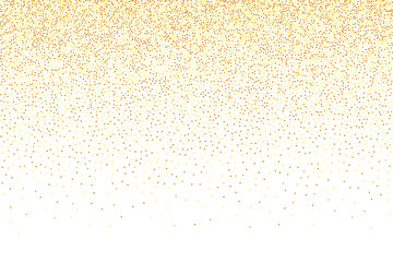 Isolated golden dust particles.
