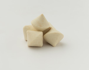 Salty dry kurt. National sour milk product of Central Asia