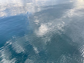 Surface of the sea water background, reflection on the water, natural colors