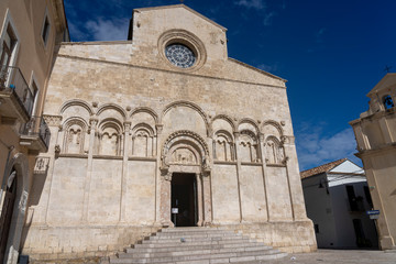 Fototapeta na wymiar Termoli, Italy, cathedral facade