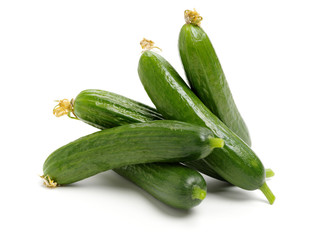 Lebanese Cucumber isolated on white background