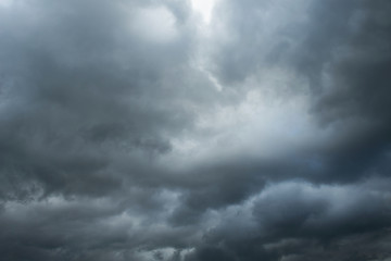 Fototapeta na wymiar Storm clouds in the morning