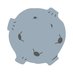 Isolated rocket flat style icon vector design