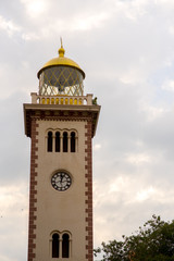 Fototapeta premium Colombo, Sri Lanka : 2019 NOV 26 : Clock Tower in the capital of Sri Lanka in summer Colombo.