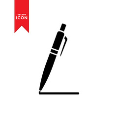 Pen icon vector. Trendy design on white background.