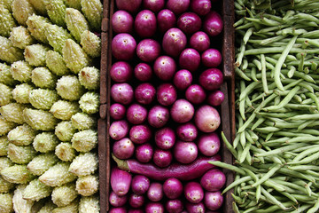 Vegetable triptych