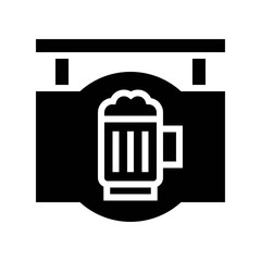 Bar sign icon, Saint patrick's day related vector